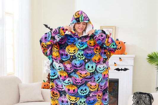 Wearable Blanket Extra Long Hoodie Sherpa Lined Microfiber Fleece Oversized Fluffy Perfect Birthday Christmas for Women