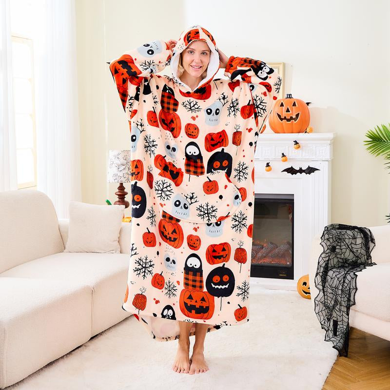 Wearable Blanket Extra Long Hoodie Sherpa Lined Microfiber Fleece Oversized Fluffy Perfect Birthday Christmas for Women